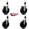 Service Caster 6'' Phenolic Swivel 1-3/8'' Expand Stem Caster Set 2 Total Lock Brakes, 4PK SCC-EXTTL20S615-PHS-2-S-2-138 - alternate 4
